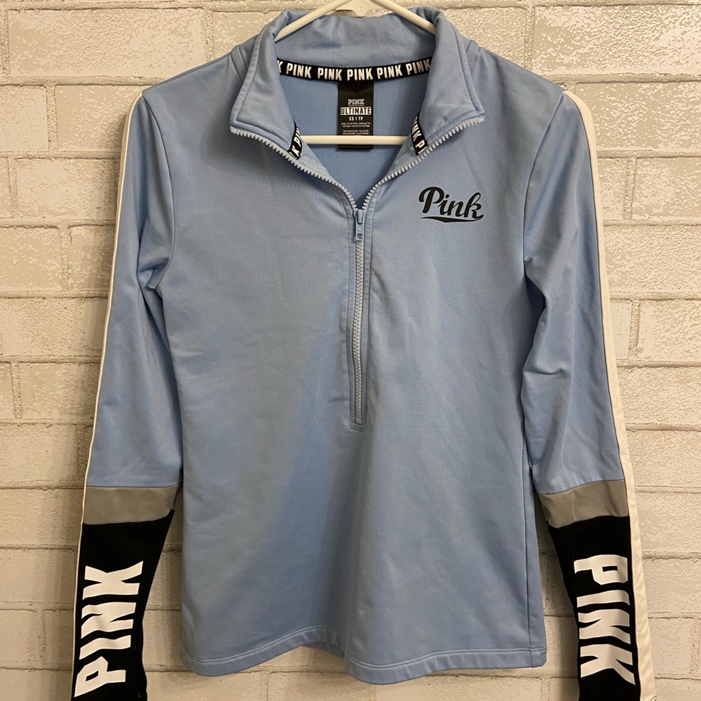 VS Pink Half-Zip Pullover